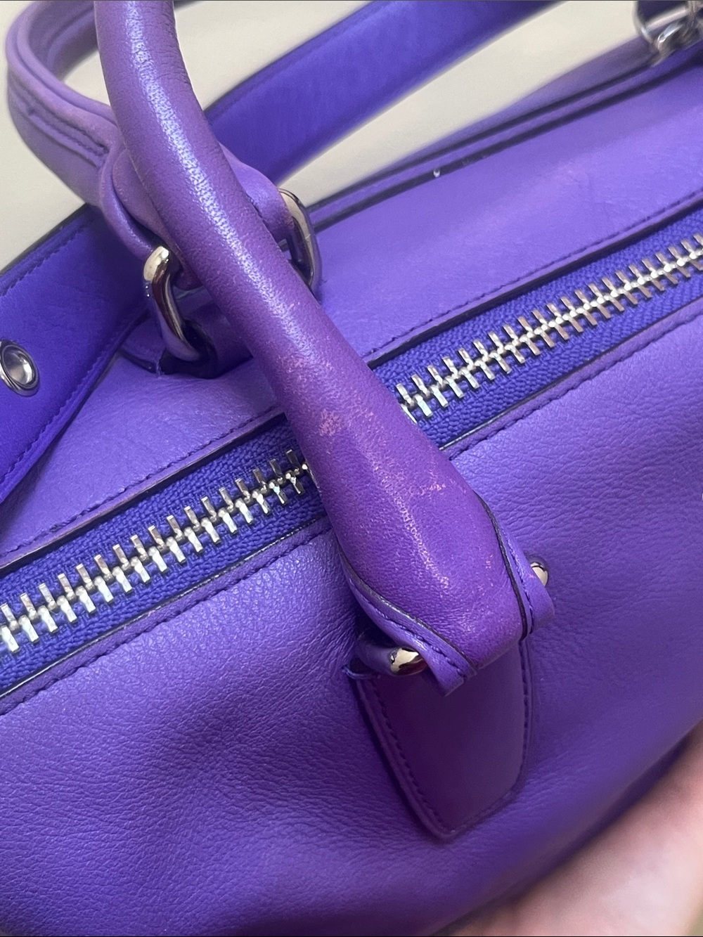 🪻SOLD🪻 Coach Legacy Molly East West Purple Satchel - Picture 16 of 16